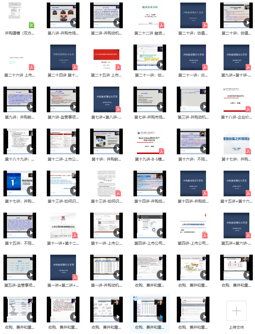 图片[2]-【程凤明】《并购重组理论与实务系列课程》网盘课程下载-爱雅微课