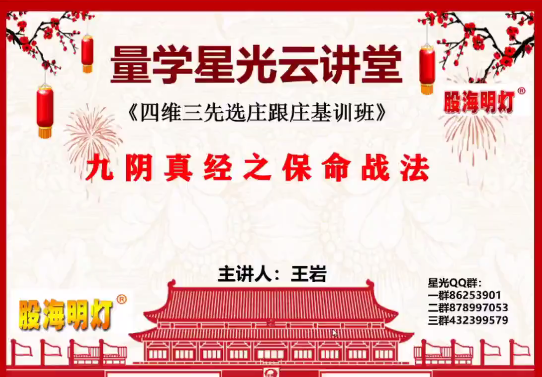 【量学云讲堂】王岩四维三先选庄跟庄基训班第33期 网盘课程下载-爱雅微课