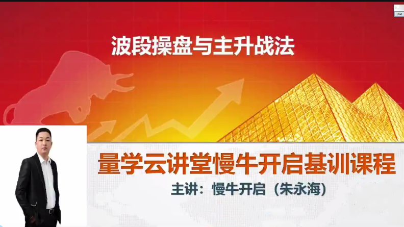 【量学云讲堂】朱永海慢牛开启集训课程段位课第三段 网盘课程下载-爱雅微课