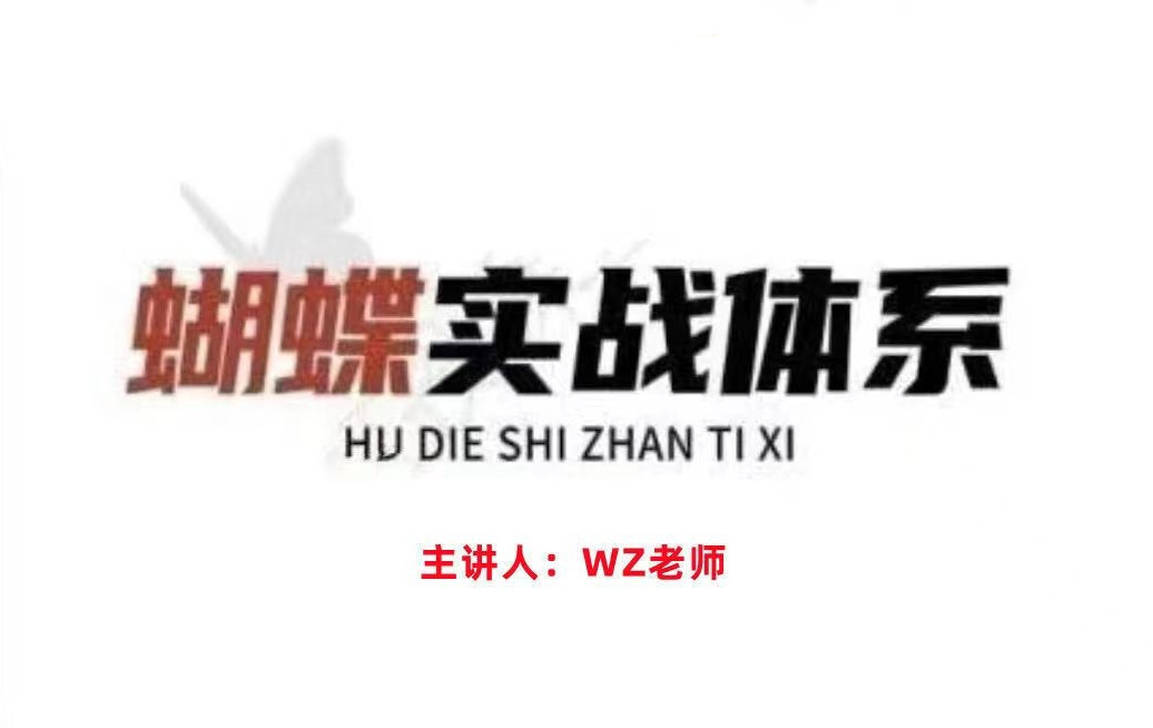 【无为】《王志老师蝴蝶实战体系》视频课程网盘下载-爱雅微课