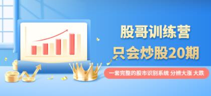 【只会炒股】《股哥训练营只会炒股》第20期教程视频,识别系统,分辨大涨、大跌!-爱雅微课