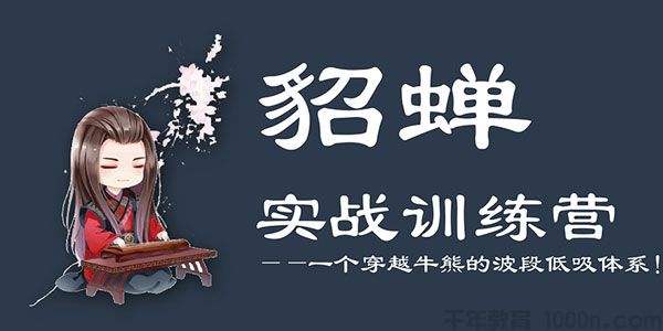 【貂蝉论股】貂蝉波段训练营第4期-爱雅微课