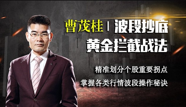 【曹茂桂】《黄金拦截战法波段抄底》精准划分个股重要拐点-爱雅微课