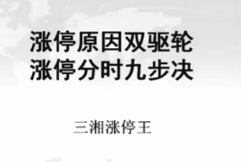 【三湘涨停王】《三湘涨停王:涨停狙击手特训班 6课》网盘课程下载-爱雅微课