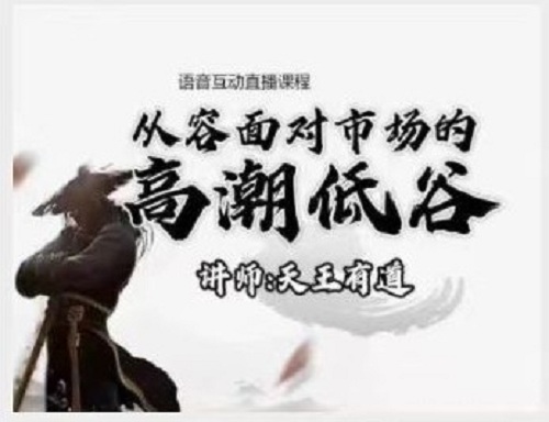 【天王有道】《从容面对市场的高潮低谷语音互动课》网盘课程下载-爱雅微课