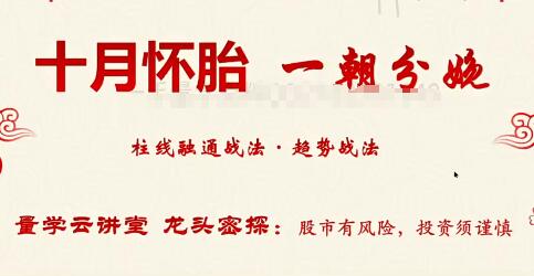 【量学云讲堂】《神州之剑龙头密探-仲展 第27期视频课程系统课+盘后》网盘课程下载-爱雅微课