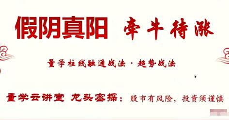【量学云讲堂】《龙头密探-仲展 量学段位基训课四段8级视频课》网盘课程下载-爱雅微课