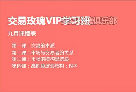 【交易玫瑰】《期货女神交易玫瑰培训视频课程系统讲解》网盘课程下载