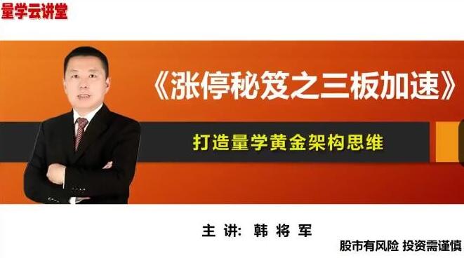 【量学云讲堂】《韩将军打造量学黄金架构思维 第30期》网盘课程下载