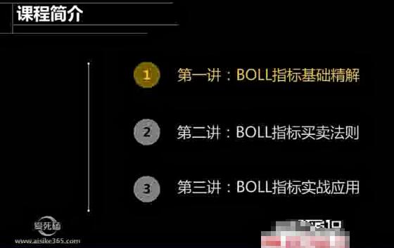 【邹衍】《邹衍 布林带boll指标 精讲系列视频课程 3集》网盘课程下载-爱雅微课