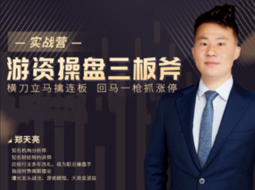 【郑天亮】《游资操盘三板斧实战营 股票视频教程25集》网盘课程下载-爱雅微课