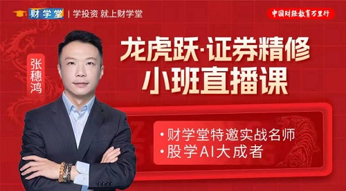 【财学堂】《张穗鸿 龙虎跃 鸿雁·证券精修小班直播课》网盘课程下载-爱雅微课