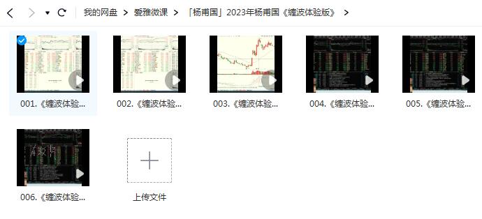 【杨甫国】《2023年杨甫国 缠波体验版》网盘课程下载-爱雅微课