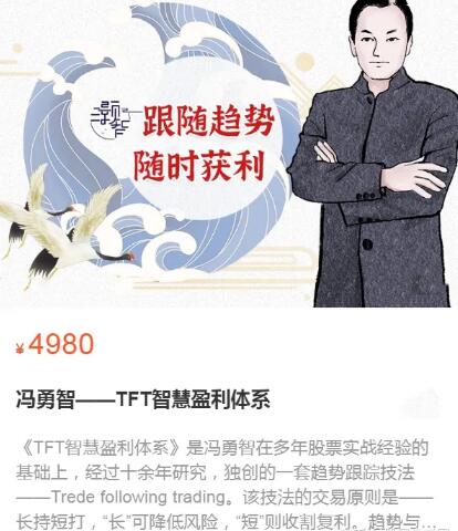 【冯勇智】原价4980元的《冯勇智 TFT智慧盈利体系》网盘课程下载-爱雅微课