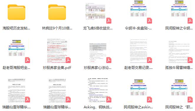 【淘股吧】《交割单 淘股吧游资 瑞鹤仙赵老哥 乔帮主  文章发帖战法整理》网盘课程下载-爱雅微课