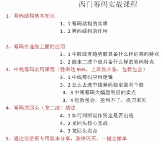 【西门吹雪】《西门吹雪游资西门筹码实战课-稳定盈利利器 视频》网盘课程下载