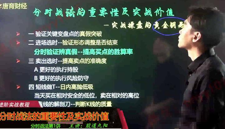 【股道九阳】《财经大讲堂基础系列-分时黄金战法视频课程》网盘课程下载-爱雅微课