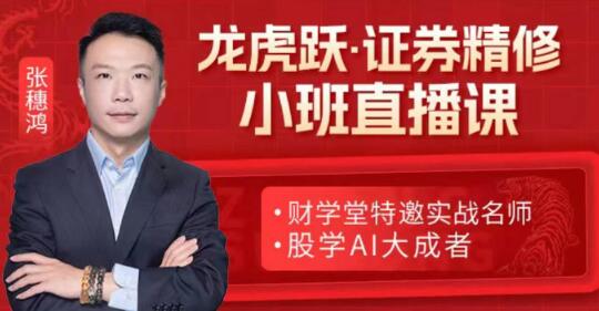 【张穗鸿】《2024年高阶小班课张穗鸿龙虎跃鸿雁 张穗鸿高阶小班课》网盘课程下载