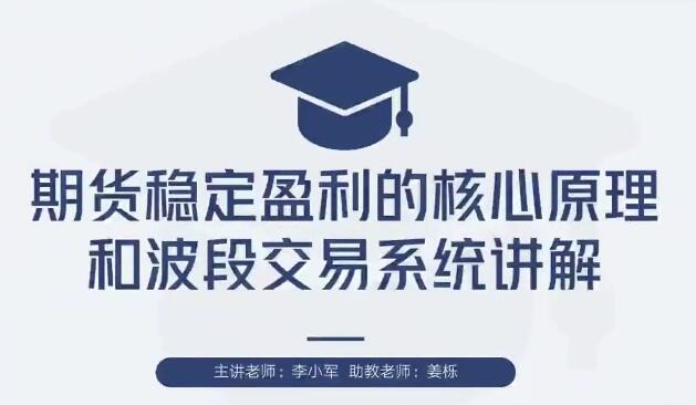 【李小军】《李小军期货交易系统全局架构培训视频2H系统期货交易系统培训课程》网盘课程下载