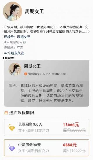 【周期女王】原价6888元的《周期女王交易系统课 第十二期》网盘课程下载