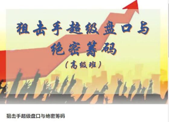 【主升狙击手】《狙击手超级盘口与绝密筹码 (高级班)》网盘课程下载