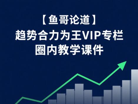 【鱼哥论道】《趋势合力为王VIP专栏 圈内教学课件》网盘课程下载