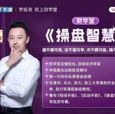 【丁洋】《财学堂丁洋老师操盘智慧系统课》网盘课程下载