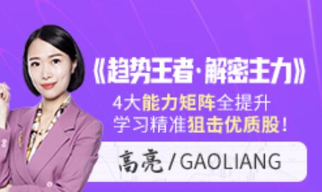 【高亮】《财学堂高亮老师 趋势王者·解密主力 波浪理论5集视频》网盘课程下载