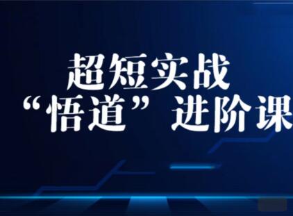 【精品课程】《超短实战“ 悟道”进阶课》网盘课程下载