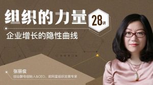 【张丽俊】《组织的力量28讲》企业增长的隐性曲线-爱雅微课