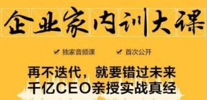 原价1299元的企业家内训大课,千亿SEO亲授实战真经,未来企业必学经验!-爱雅微课