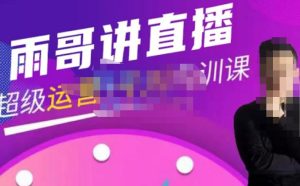 【雨哥】原价3980元的超级直播带货+千川内训课,45节系统大课,不说废话,只讲干货-爱雅微课