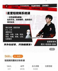 【壹哥】原价568元的壹哥短视频完整知识体系课,不存在起号,开始就爆发!-爱雅微课