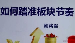 【量学大讲堂】《韩将军-如何踏准板块节奏 视频课程》网盘课程下载-爱雅微课