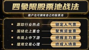 【袁博】《牛散特训营专栏 四象限股票池战法》网盘课程下载-爱雅微课