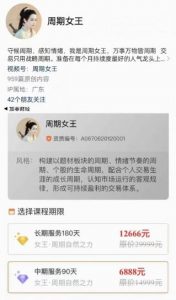 【周期女王】原价6888元的《周期女王交易系统课 第十二期》网盘课程下载-爱雅微课
