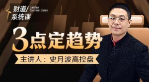【史月波】原价686元的《史月波 三点定趋势》网盘课程下载-爱雅微课