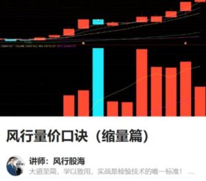 【风行股海】《风行股海-风行量价口诀 缩量篇》网盘课程下载-爱雅微课