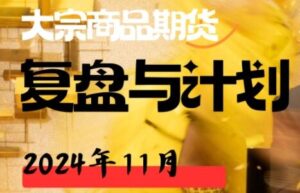 【倍增计划】《大宗商品期货复盘与计划202411》网盘课程下载-爱雅微课