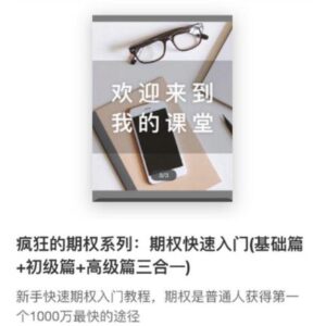 【赵大侠】《疯狂的期权系列:期权快速入门(基础篇+初级篇+高级篇三合一)》网盘课程下载-爱雅微课