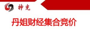 【丹姐财经】《丹姐财经集合竞价技术干货 92页PDF》网盘课程下载-爱雅微课