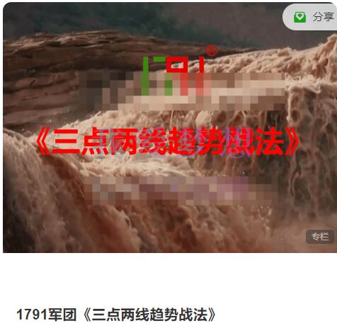 【1791军团】《1791军团 三点两线趋势战法》网盘课程下载-爱雅微课