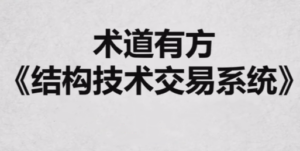 【术道有方】《结构技术交易系统 全系内容》网盘课程下载-爱雅微课