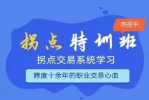 【笨笨】《拐点特训班 拐点交易系统学习》网盘课程下载-爱雅微课