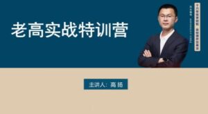 【高扬】《高扬 股票博弈实战线下课第四期 老高投资实战》网盘课程下载-爱雅微课