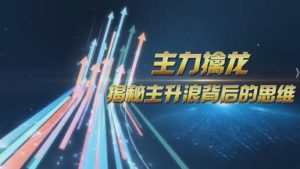 【陈博文】《中广云陈博文老师主力擒龙揭秘主升浪背后的思维小班课》网盘课程下载-爱雅微课