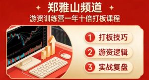 【郑雅山频道】《游资训练营一年十倍打板课程 29文档》网盘课程下载-爱雅微课