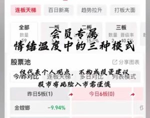 【抖音义水北路】《抖音义水北路会员内部短线课程+复盘》网盘课程下载-爱雅微课