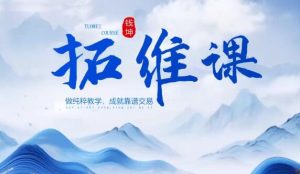 【钱坤】《钱坤 巴特尔 五星黑马实战 拓维课+指标》网盘课程下载-爱雅微课
