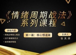 【四鼠点金】《情绪周期战法 系列课程第一篇:核心悟道篇》网盘课程下载-爱雅微课